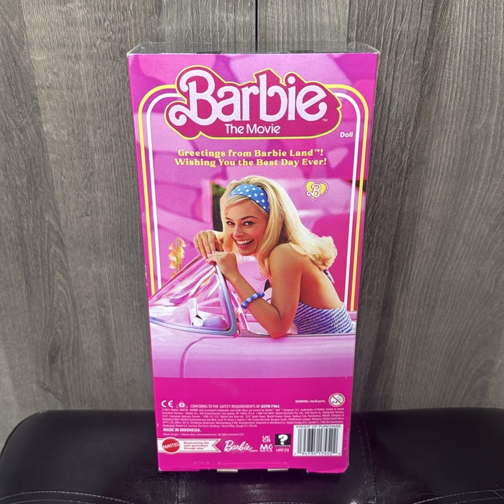 New Margot Robbie Barbie The Movie Doll In Pink Jump Suit Collectible Doll - Picture 5 of 8